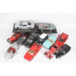 Maisto - Revell - Solido - 12 x unboxed car models in 1:18 scale for speares or restoration