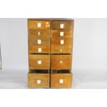 Ratio - Nu-Cast - Cooper Craft - A home made model makers 12 drawer wooden cabinet containing a