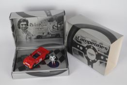 Fly - A boxed Chevron B21 with Rafael Barrios driver figure. # W01.