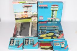 Carrera - 5 x boxed trackside building kits including Press Tower # 51603,