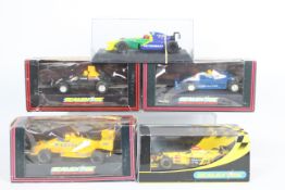 Scalextric - 5 x boxed cars, # C.377 Tyler Autos Formula 2, # C.