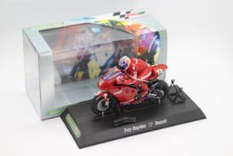 Scalextric - A boxed 2004 Moto GP Ducatti Desmosedici ridden by Troy Bayliss # C6009 The model