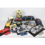 Maisto - Bburago - Corgi - Onyx - A collection of 18 x cars in various scales including 1:18 scale