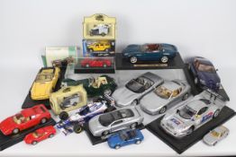 Maisto - Bburago - Corgi - Onyx - A collection of 18 x cars in various scales including 1:18 scale
