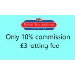 Are you thinking of selling some toys? Only 10% commission and a £3 lotting fee,