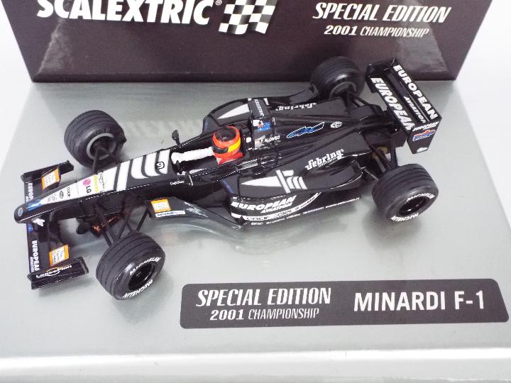 Scalextric - a boxed Minardi F1 special edition 2001 Championship car # 6194. - Image 2 of 3