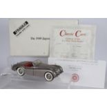 Danbury Mint - A boxed Danbury Mint 1:24 scale 1949 Jaguar XK120.