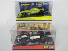 SCX - Scalextric - 2 x boxed Minardi F1 cars,