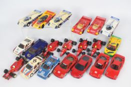 Scalextric - 20 x unboxed 1:32 scale slot cars including three Ferrari F40, a Ferrari 360,