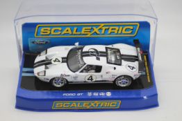 Scalextric - A boxed Scalextric C2995 Ford GT LM RN4 1:32 scale slot car.