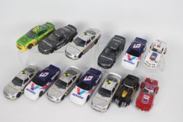 Scalextric - 13 x unboxed 1:32 scale slot car models including three Chevrolet Corvette models,