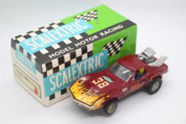 Scalextric - Exin - A boxed Spanish made Chevrolet Corvette Dragster in red # 4050.