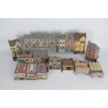 Kibri - A collection of 13 x flat back OO/HO scale railway layout buildings including shops and