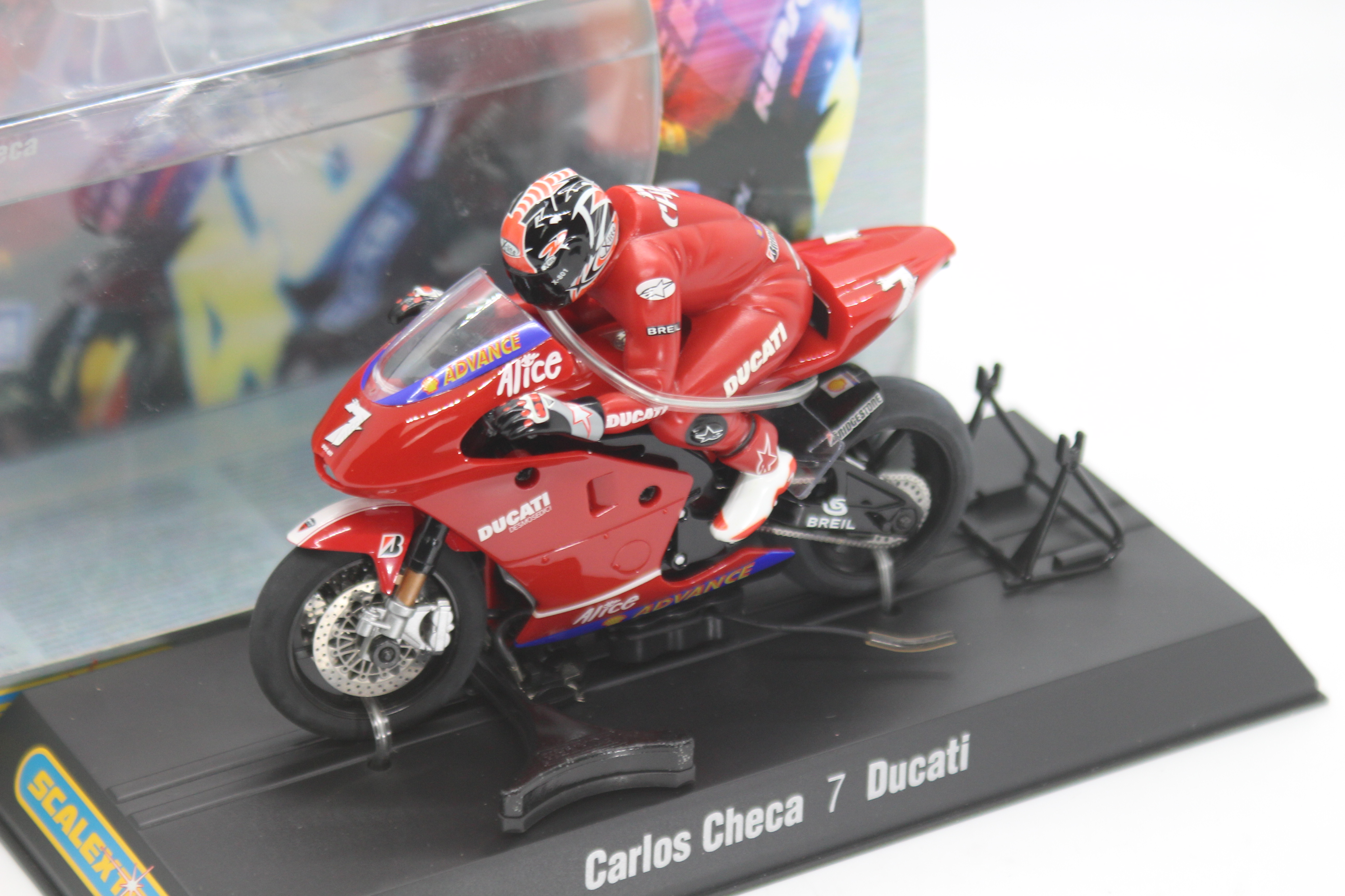 Scalextric - A boxed 2004 Moto GP Ducatti Desmosedici ridden by Carlos Checa # C6023 The model - Image 2 of 2