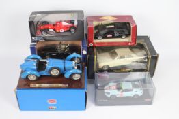 Bburago - Kyosho - Hot Wheels - 6 x boxed cars in various scales including Bburago Rolls Royce