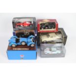 Bburago - Kyosho - Hot Wheels - 6 x boxed cars in various scales including Bburago Rolls Royce