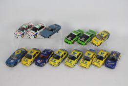 Scalextric - 14 x unboxed Scalextric 1:32 scale slot cars including Renault Megane Maxi,