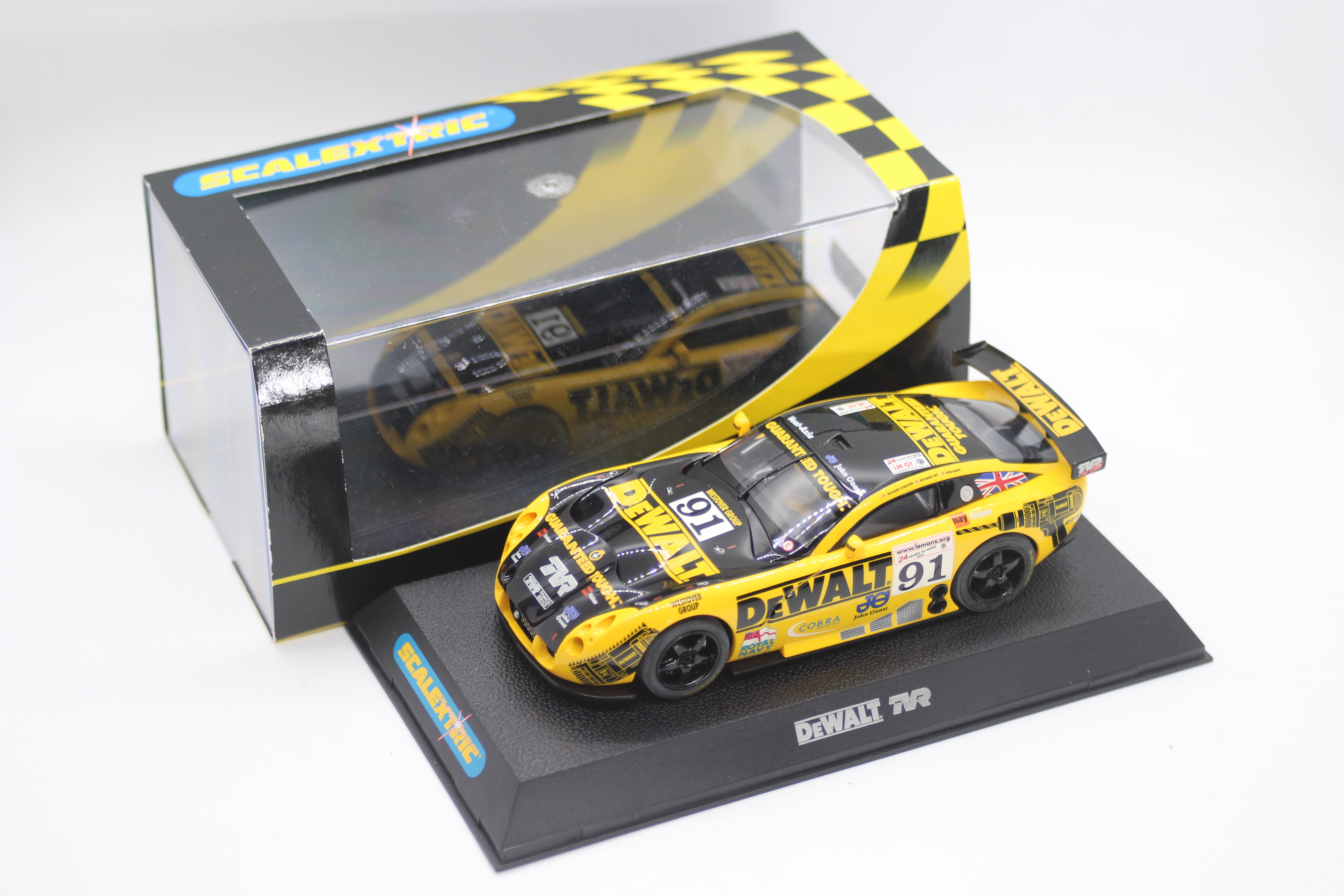Scalextric - A boxed TVR Tuscan 400R in DeWalt racing livery # C2453.