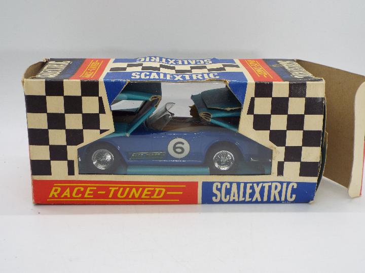 Scalextric - A boxed vintage Triumph TR4A Race Tuned model in blue # C-84. - Image 5 of 5