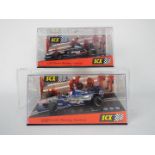 SCX - 2 x boxed Minardi F1 cars,