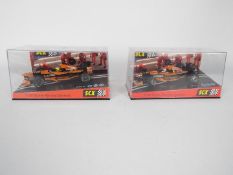 SCX - 2 x boxed Arrows F1 cars in Orange livery,