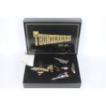 Matchbox Toys - A Gerry Anderson Thunderbirds gift set comprising of five gold coloured