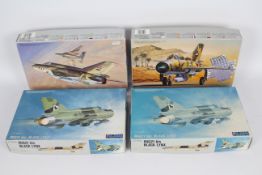 Fujimi - Four boxed 1;72 scale plastic military aircraft model kits.