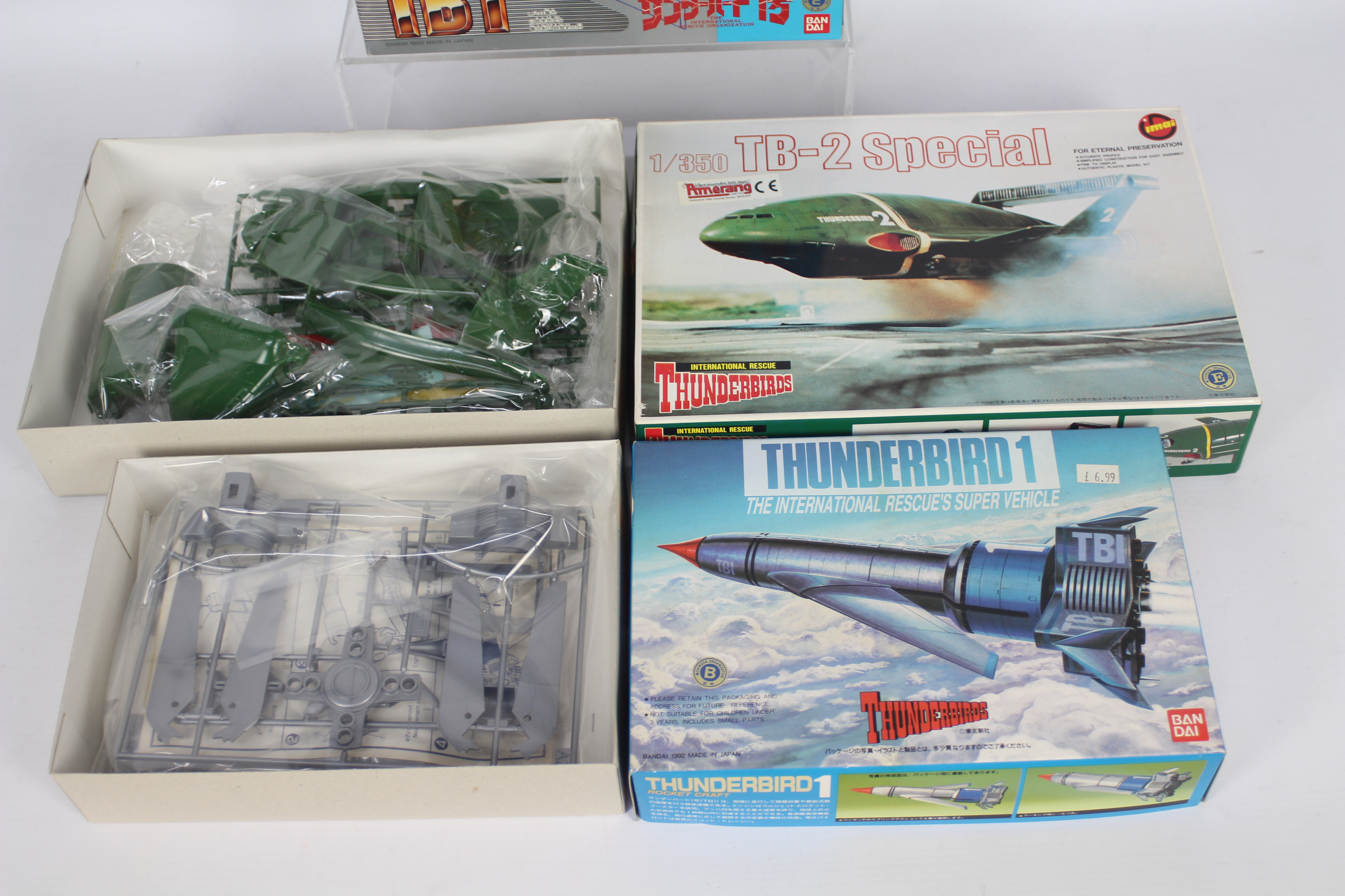 IMAI, Bandai, Thunderbirds, Gerry Anderson - Three boxed 'Gerry Anderson' themed plastic model kits. - Image 2 of 3