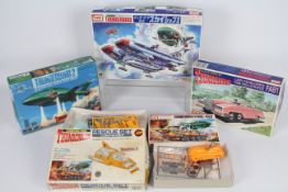 IMAI, Bandai, Thunderbirds, Gerry Anderson - Five boxed 'Thunderbirds' themed plastic model kits.