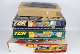 Ideal - 3 x boxed TCR Total Control Racing sets, # 1665-9 Zigzag Jam Raceway,