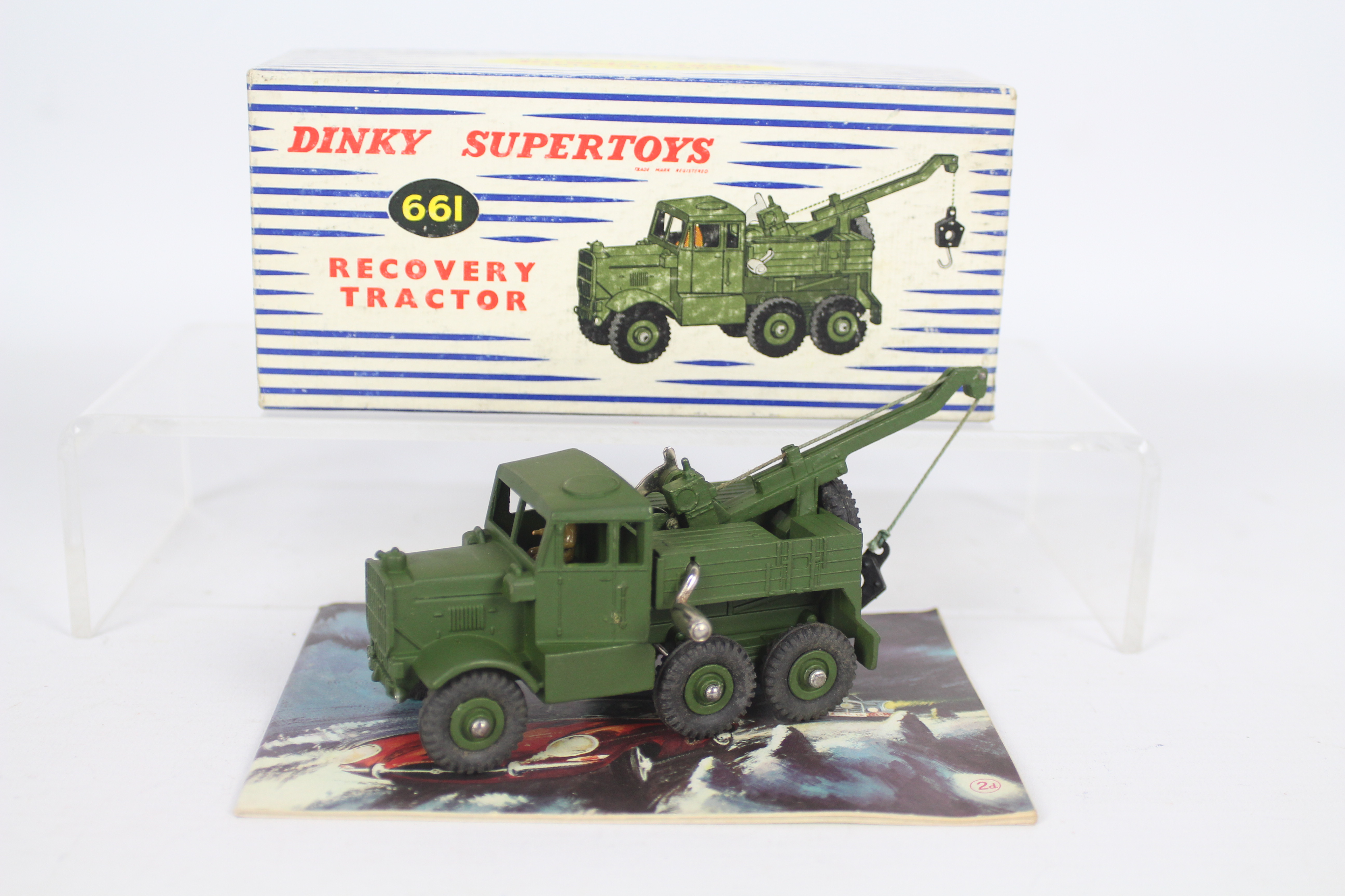 Dinky - A boxed # 661 Military Recovery Tractor.