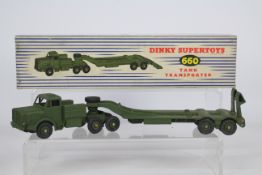 Dinky - A boxed Dinky # 660 Mighty Antar Tank Transporter.