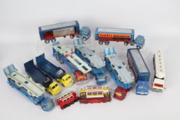 Corgi - Siku - 12 x unboxed and mostly repainted trucks including three Bedford TK car transporters,