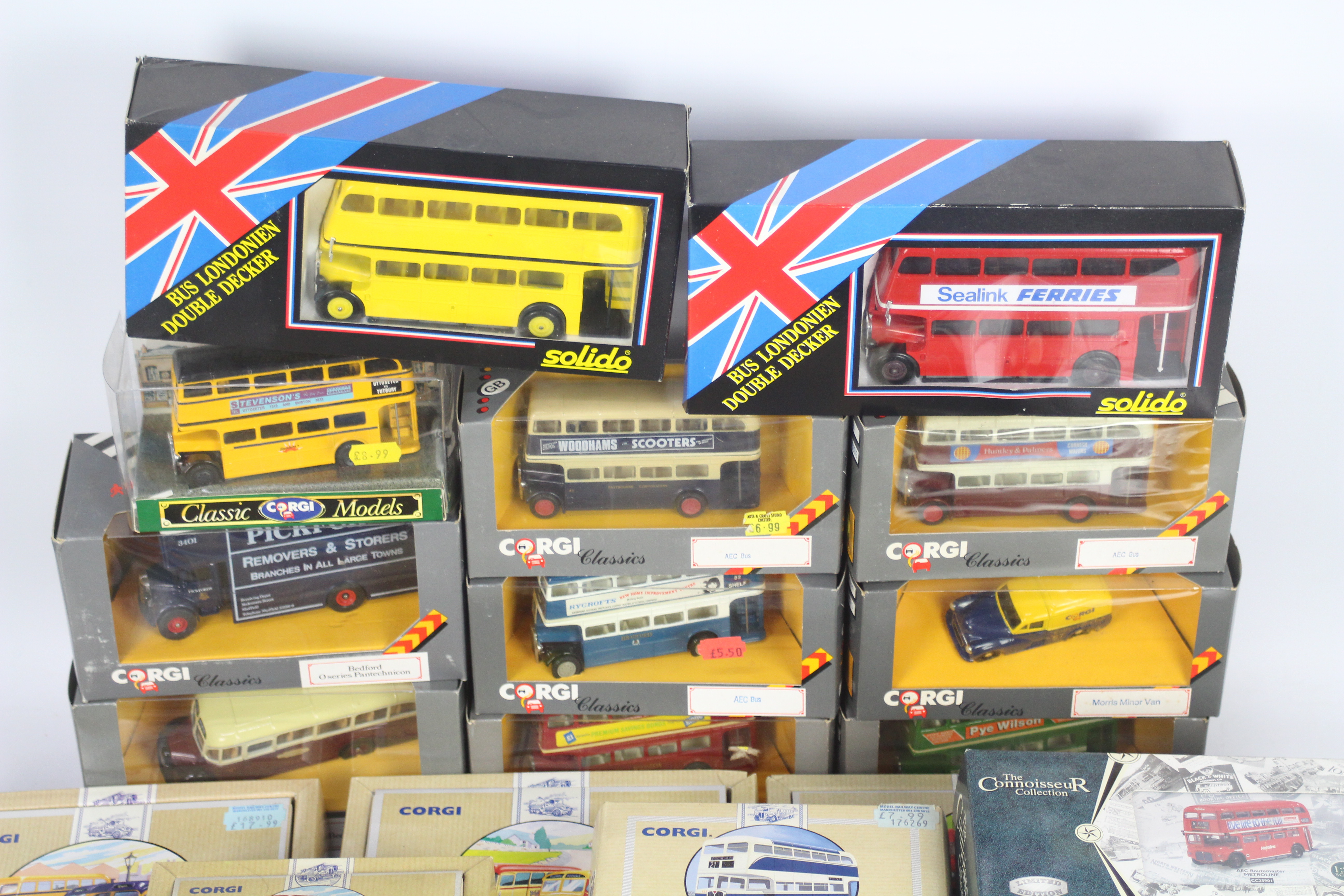 Corgi - 25 x boxed bus and van models including # 97186 limited edition AEC Regal in Grey Cars - Image 2 of 3