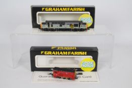 Graham Farish - two N gauge model diesel electric locomotives, 08 class Thomas 1,