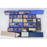 Hornby Dublo - 11 x boxed 3 rail track sections including # EUBR Electronically Operated Uncoupling