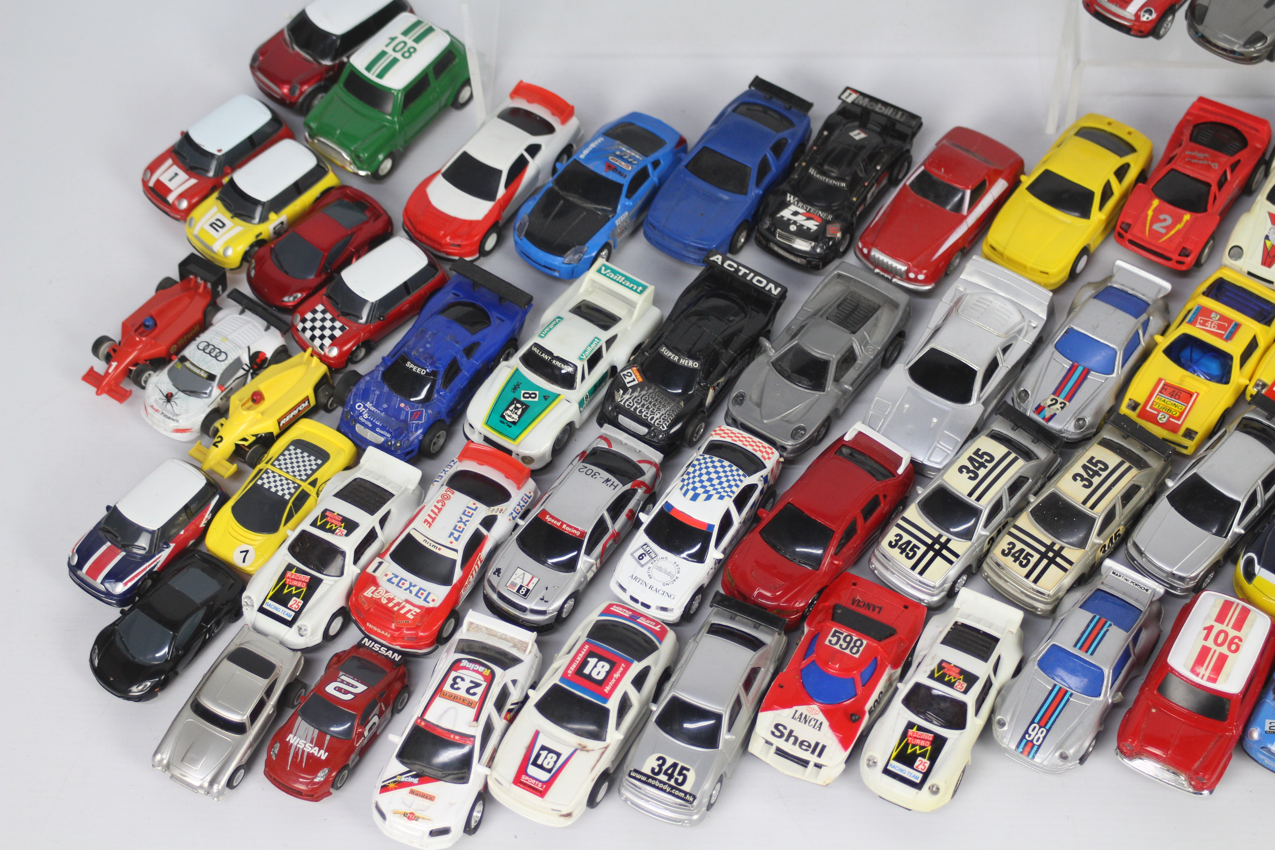 Scalextric - Carrera - A collection of 74 x unboxed small scale slot cars including some Micro - Image 3 of 4