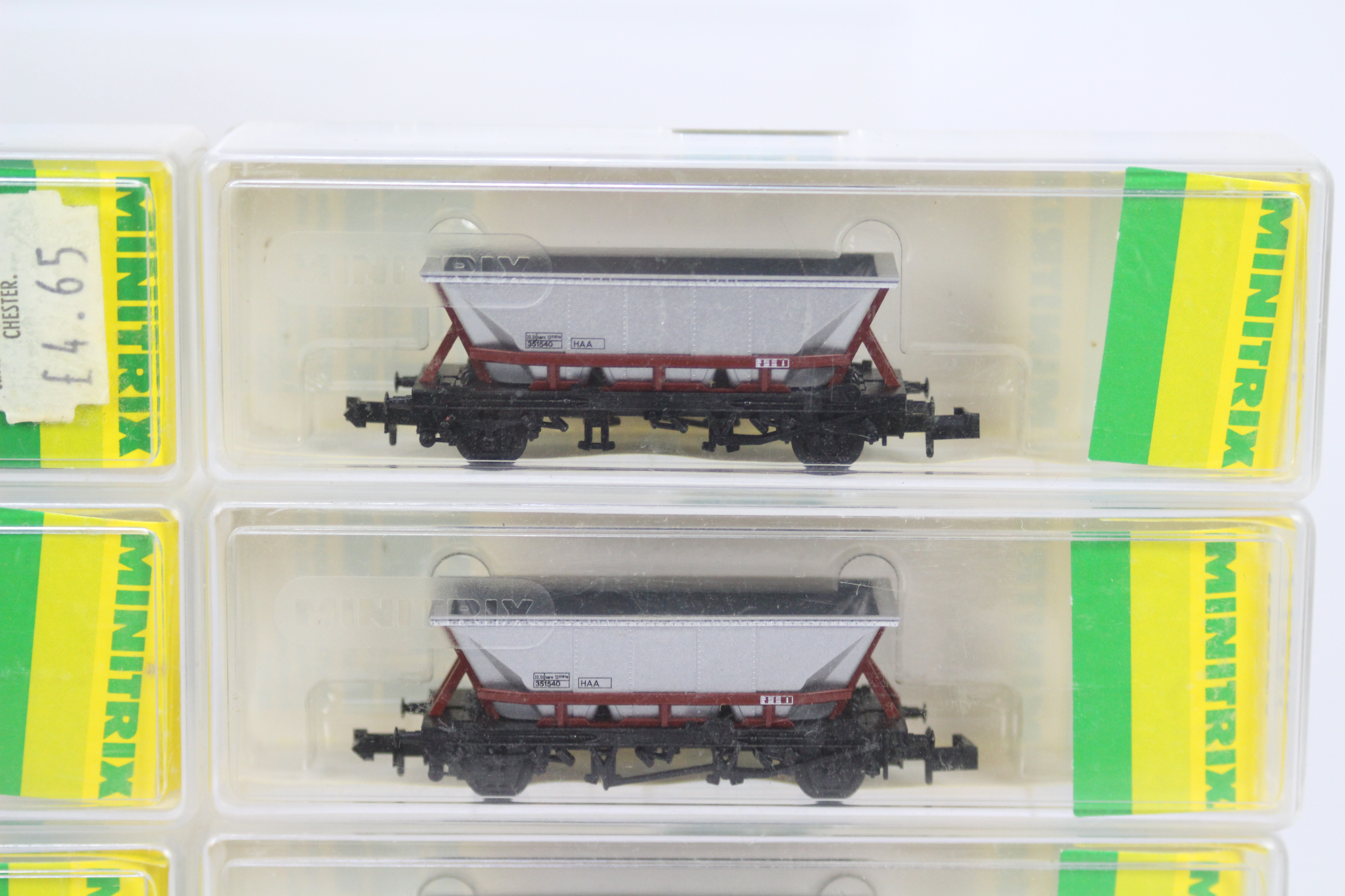 Minitrix - ten N gauge Hoppers (goods / freight wagons), - Image 2 of 2