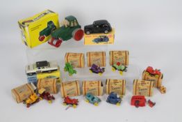 Budgie, Corgi, Dinky Toys, Charbens - A collection of 13 boxed diecast model cars in various scales.