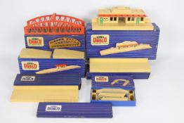 Hornby Dublo - 7 x boxed trackside accessories including # 32170 Through Station,