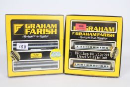 Graham Farish - two N gauge two-car sets comprising No. 8137 and two-car set No.