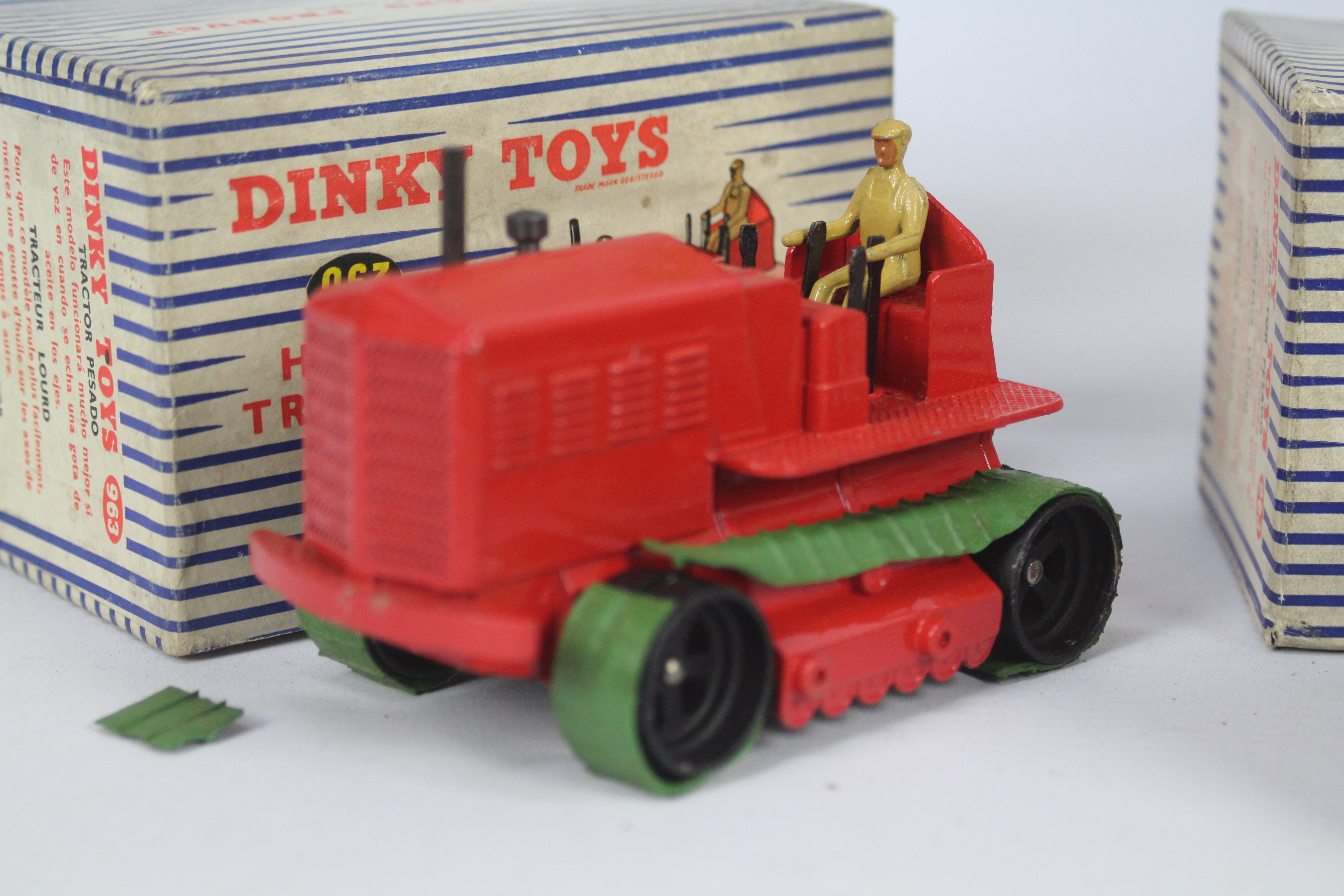 Dinky - 3 x boxed Tractor models, # 961 Blaw Knox Bulldozer and # 963 Heavy Tractor x 2. - Image 3 of 4