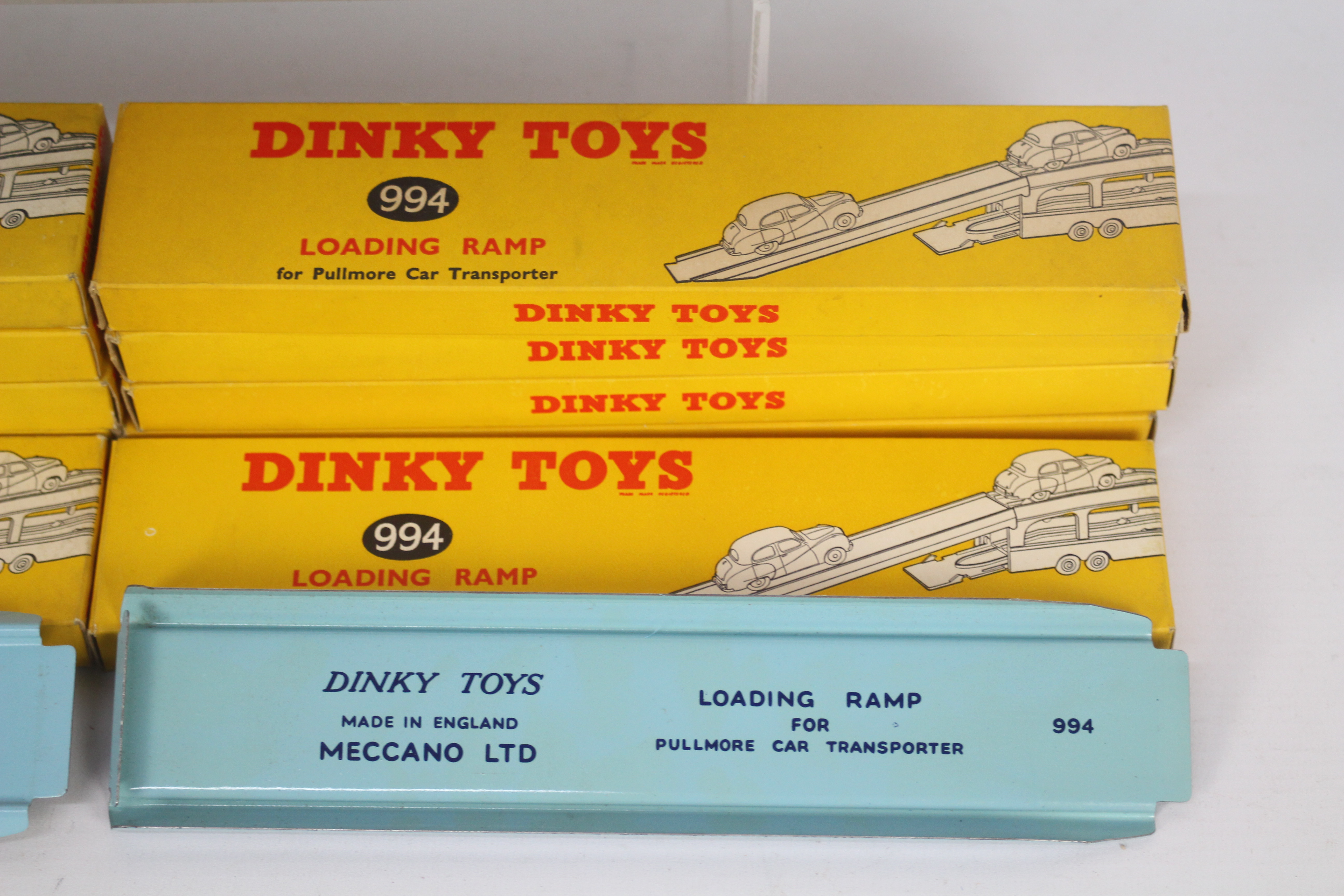 Dinky - 13 x boxed # 994 Loading Ramps for Pullmore Car Transporters including three in a trade box. - Image 3 of 4