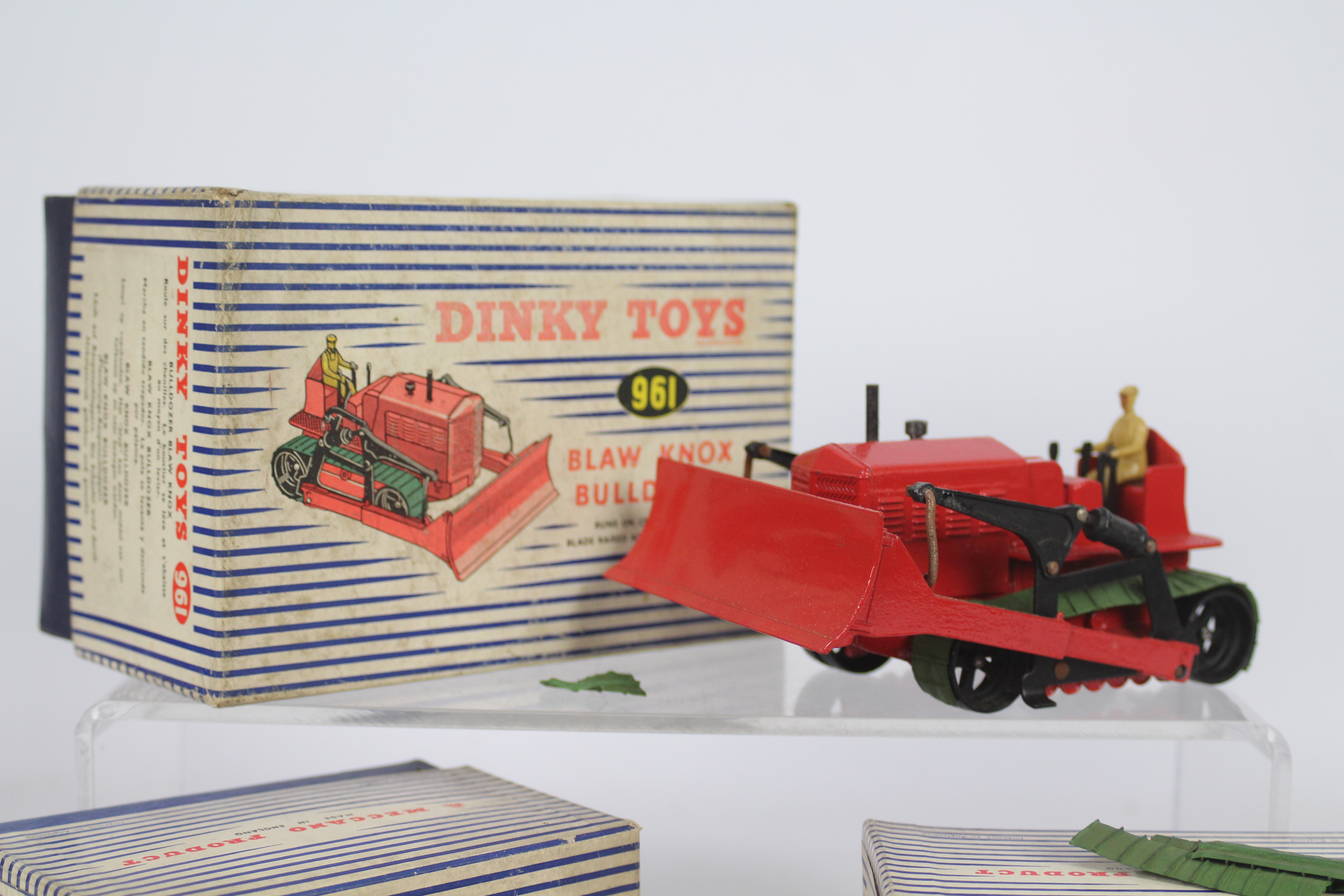 Dinky - 3 x boxed Tractor models, # 961 Blaw Knox Bulldozer and # 963 Heavy Tractor x 2. - Image 2 of 4