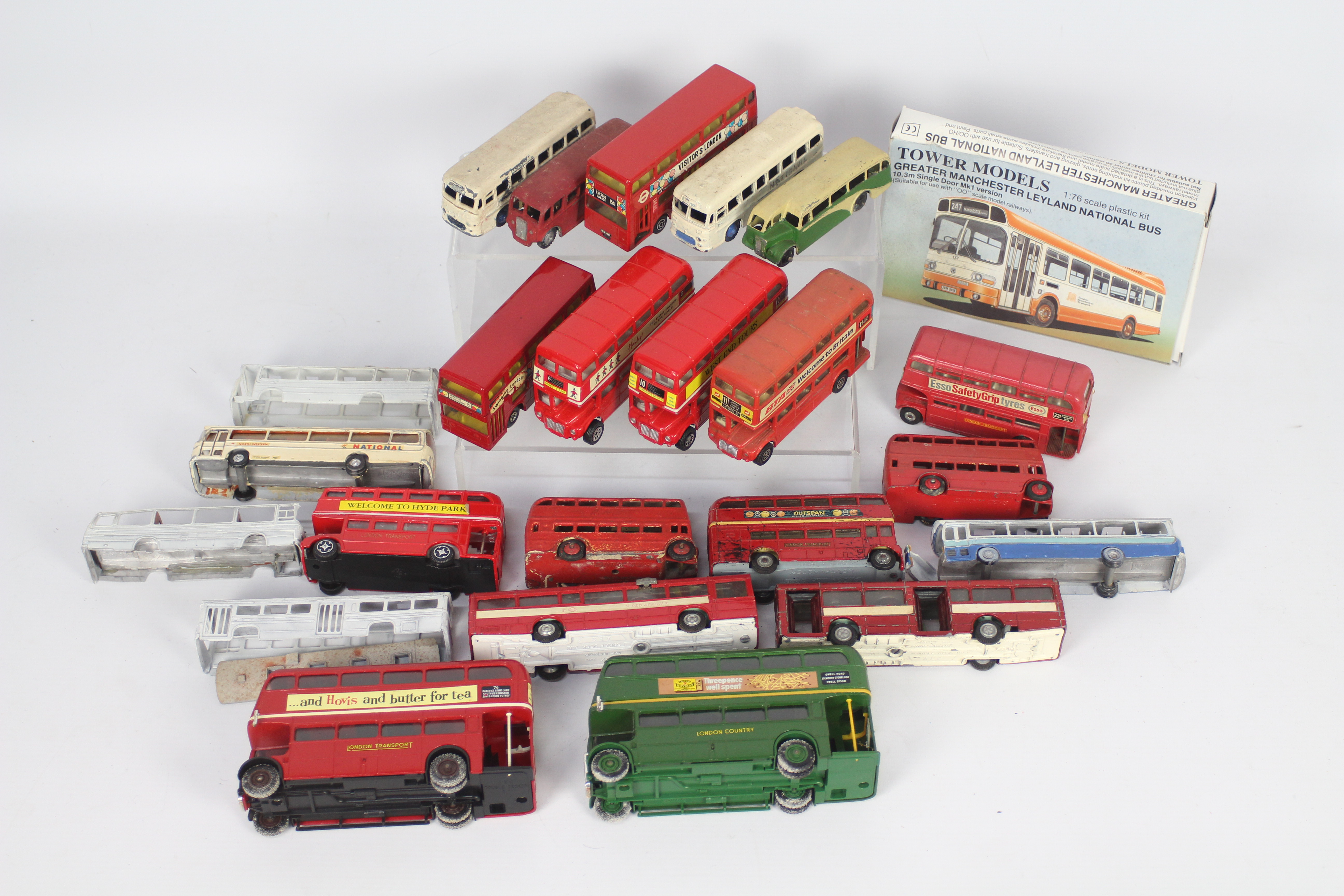 Westward - Tower Models - Dinky - Solido - 24 x bus models including five parts made and incomplete