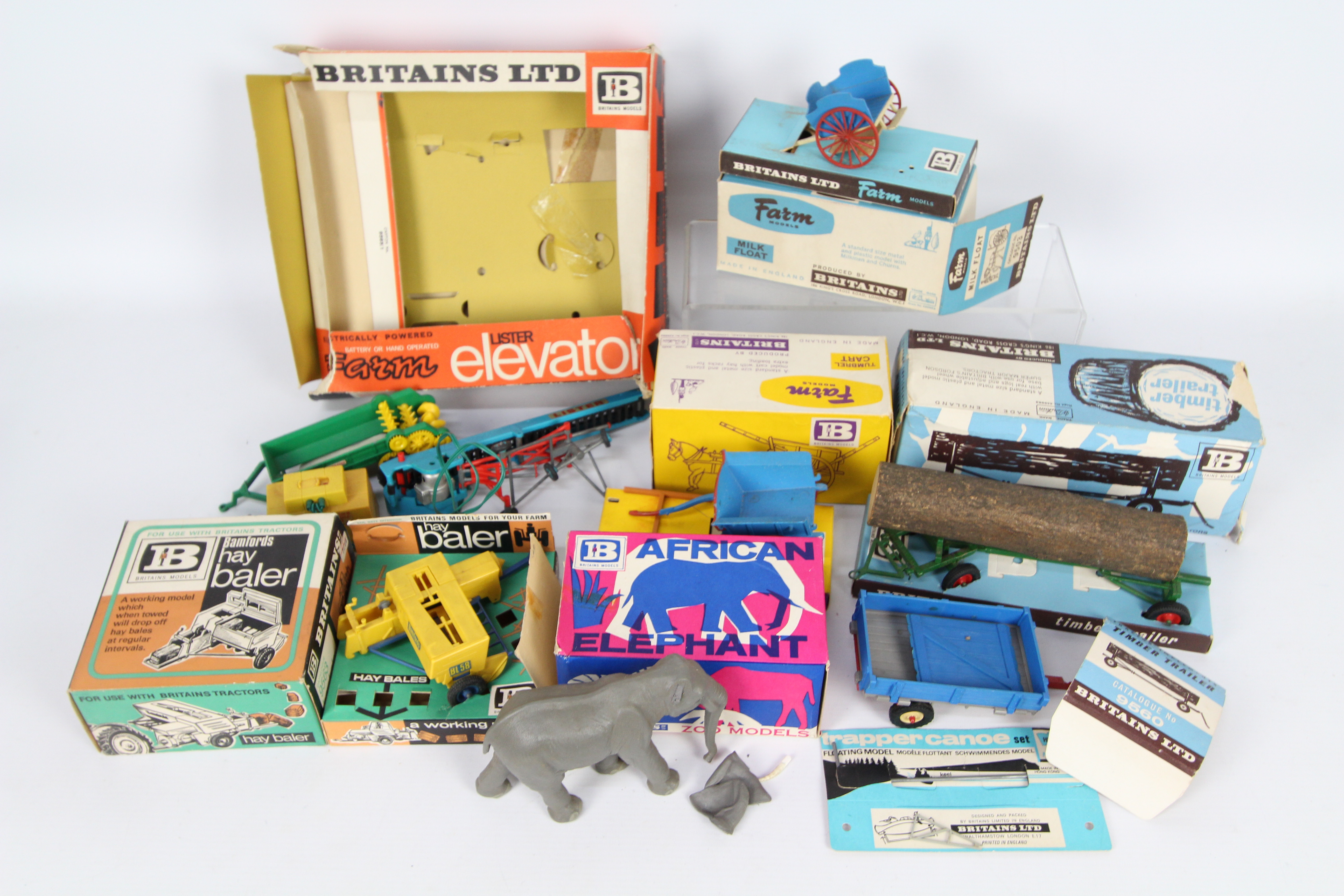 Britains - An assorted collection of Britains mainly farm implements and accessories .