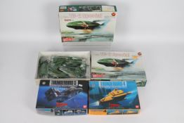Bandai, IMAI Thunderbirds, Gerry Anderson - Four boxed vintage 'Thunderbirds' plastic model kits .