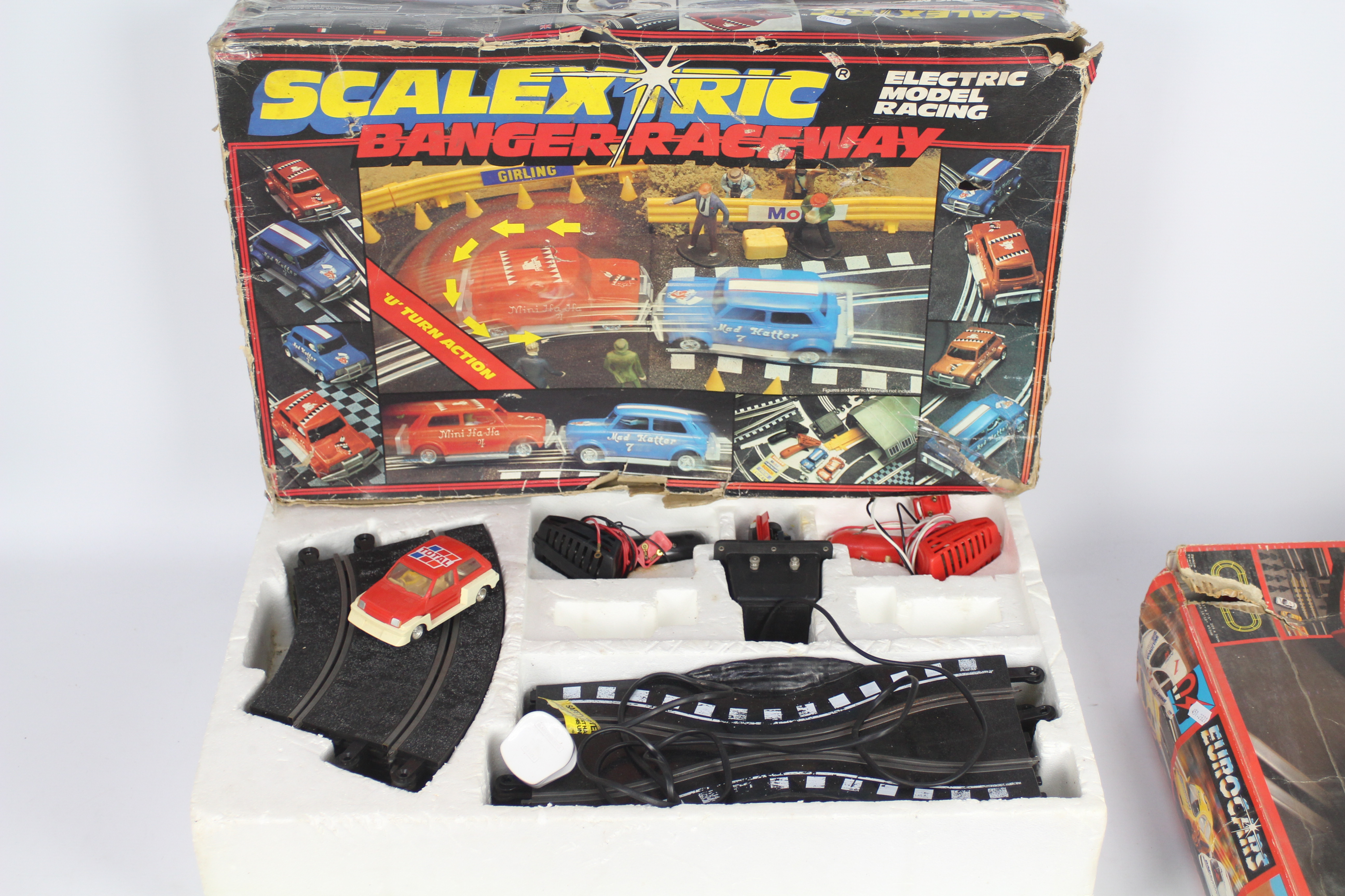 Scalextric - 2 x boxed sets # C805 Eurocars and # C650 Banger Raceway. - Image 2 of 5