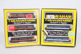 Graham Farish - two N gauge multi-car sets comprising three-car set No.