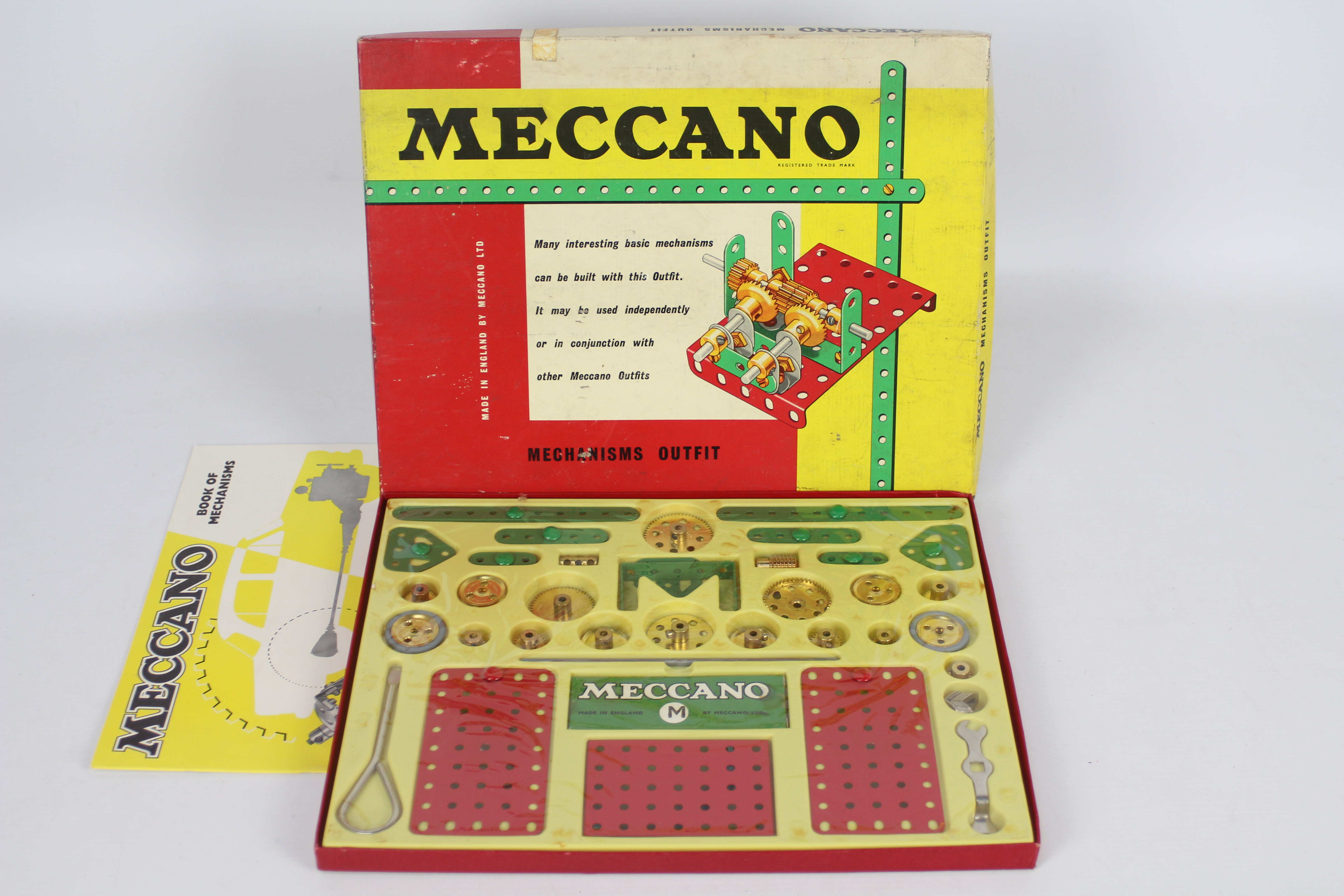 Meccano - A circa 1959 Meccano Mechanisms Outfit with the contents still covered in cellophane and